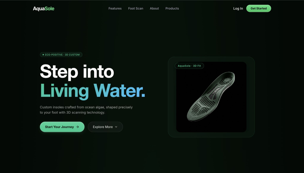 AquaSole Landing Page